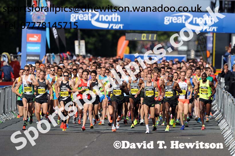 Mens Great North Run. Photo: David T. Hewitson/Sports for All Pics